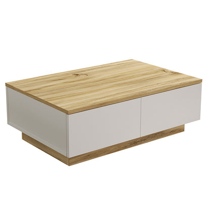 Coffee table Thunder pakoworld sonoma-white color 90x60x31.5cm