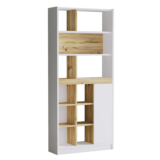 Zest pakoworld bookcase color white-sonoma 75.5x25x170cm