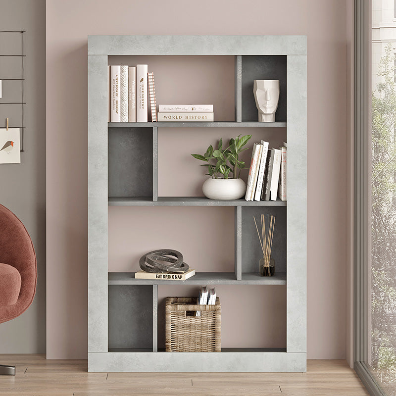 Caring pakoworld bookcase color antique anthracite-grey antique94.5x27x145.5cm