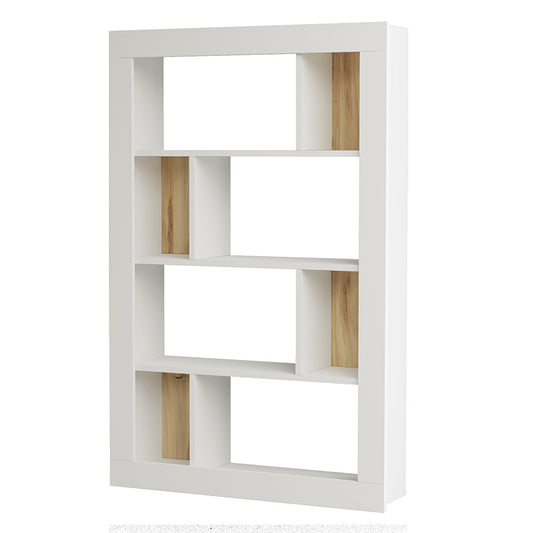 Caring pakoworld bookcase color white-sonoma 94.5x27x145.5cm