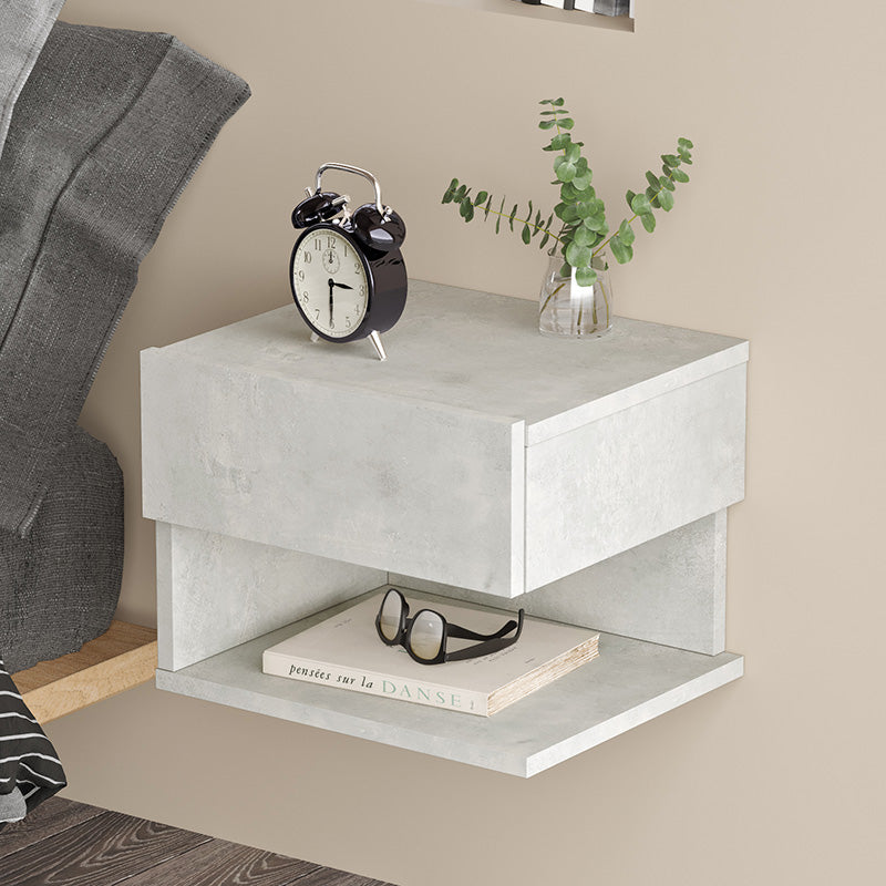 Nightstand Conquer pakoworld antique grey 40x35x31cm