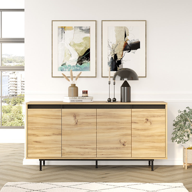 Sideboard Jethro pakoworld sonoma-wenge 160x44.5x75.5cm