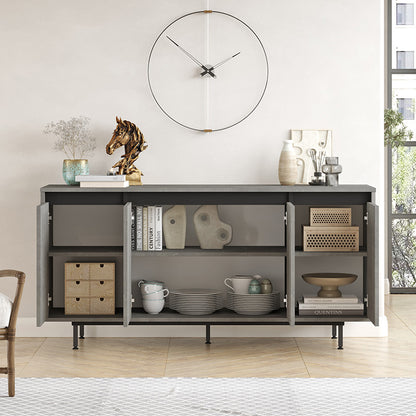 Sideboard Jethro pakoworld antique anthracite-wenge160x44.5x75.5cm