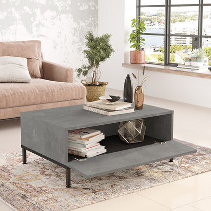 Coffee table Evaluate pakoworld anthracite antique-wenge 90x60x35cm