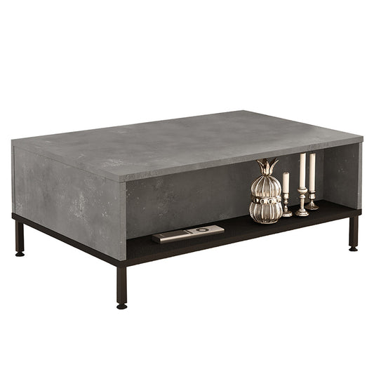 Coffee table Evaluate pakoworld anthracite antique-wenge 90x60x35cm