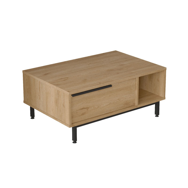 Coffee table Frixton pakoworld melamine natural-black 90x60x37.5cm