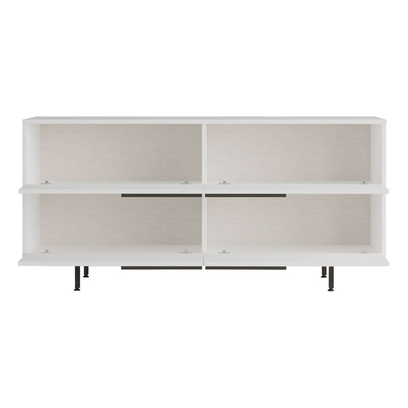 Buffet Lebon pakoworld melamine white-black 160x44.5x74cm