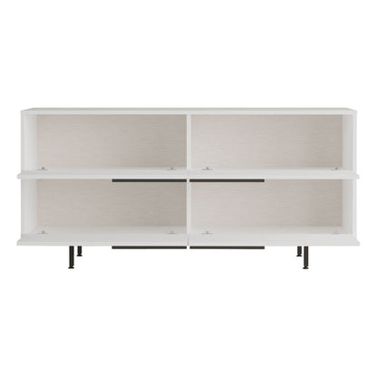 Buffet Lebon pakoworld melamine white-black 160x44.5x74cm