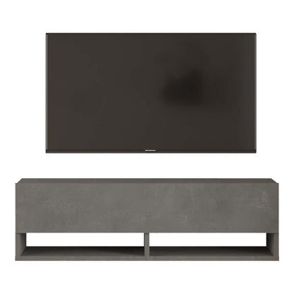 Tv unit Roscoe pakoworld antique dark grey melamine 100x31.5x29.6cm