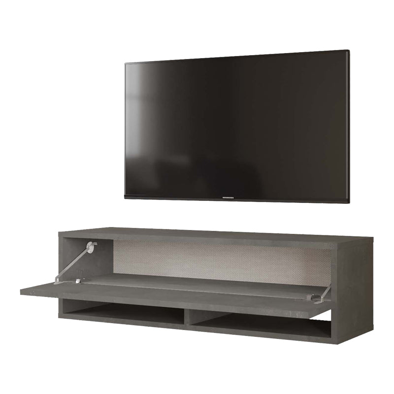 Tv unit Roscoe pakoworld antique dark grey melamine 100x31.5x29.6cm