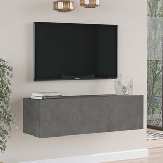 Tv unit Serit pakoworld antique dark grey melamine 100x31.5x29.6cm