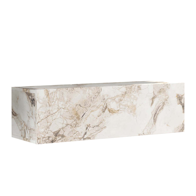 Tv unit Serit pakoworld marble ivory melamine 100x31.5x29.6cm