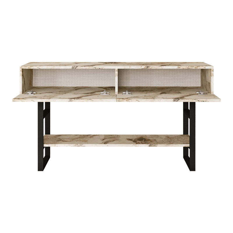 Console table Vien pakoworld ivory marble melamine 139xx43x76cm