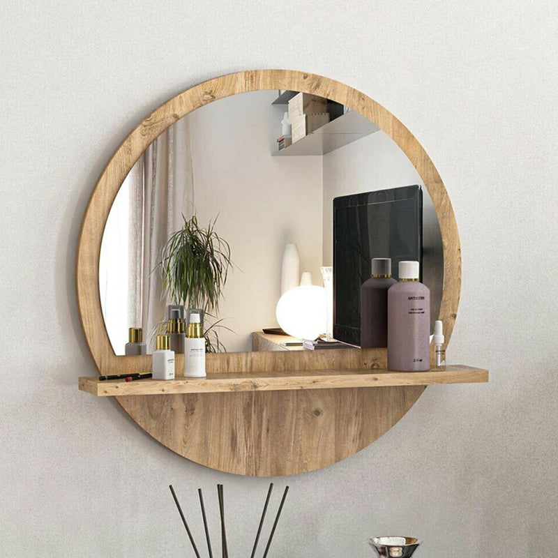 Breda pakoworld melamine mirror in natural shade 49x6x49cm