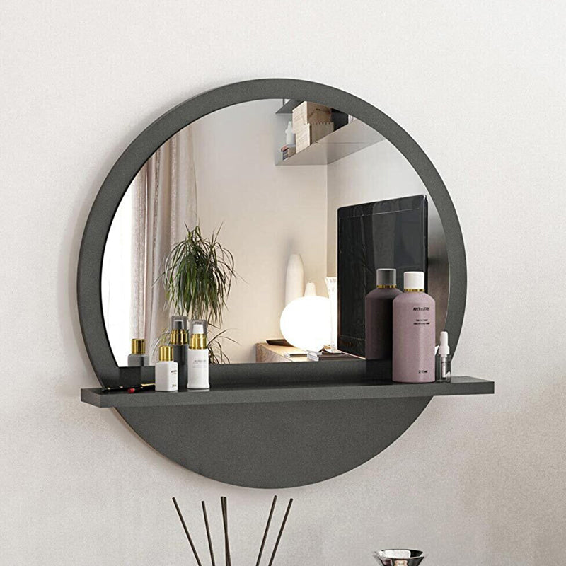 Breda pakoworld melamine mirror in anthracite shade 49x6x49cm