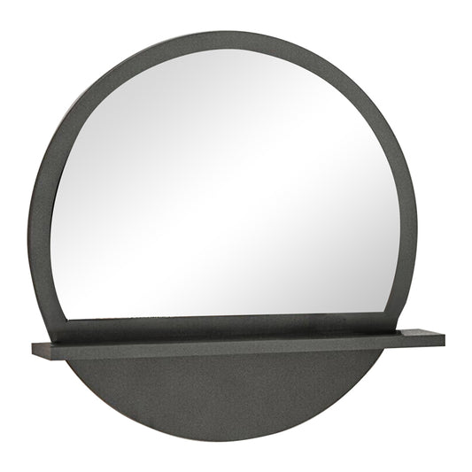 Breda pakoworld melamine mirror in anthracite shade 49x6x49cm