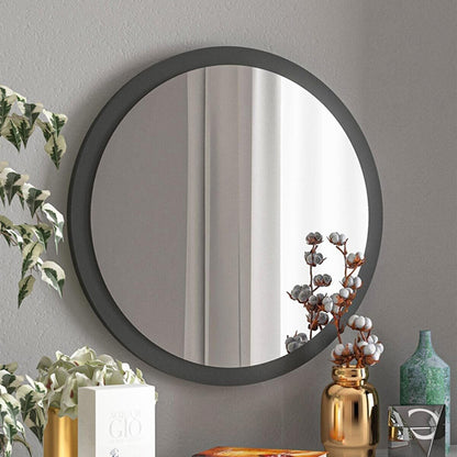 Mirror Reflex pakoworld melamine in anthracite shade 49x5x49cm