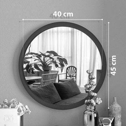 Mirror Reflex pakoworld melamine in anthracite shade 49x5x49cm