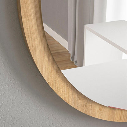 Reflex mirror pakoworld melamine in natural shade 49x5x49cm