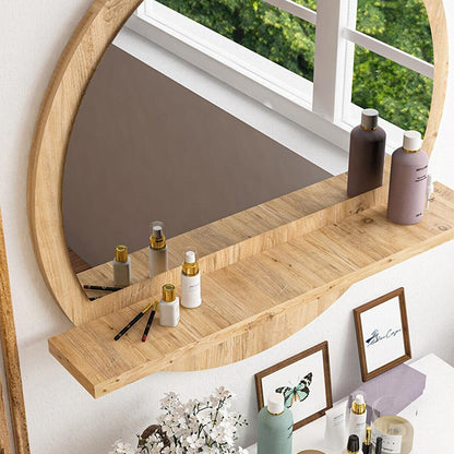 Jaklyn pakoworld melamine mirror in natural shade 62x6x62cm