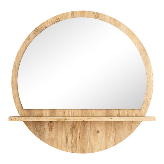 Jaklyn pakoworld melamine mirror in natural shade 62x6x62cm