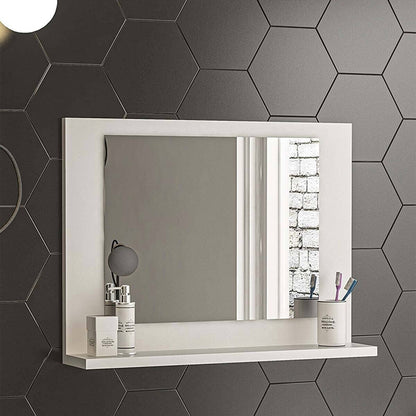 Kappa pakoworld melamine mirror in white shade 64x6x47cm