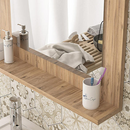 Kappa pakoworld melamine mirror in natural shade 64x6x47cm