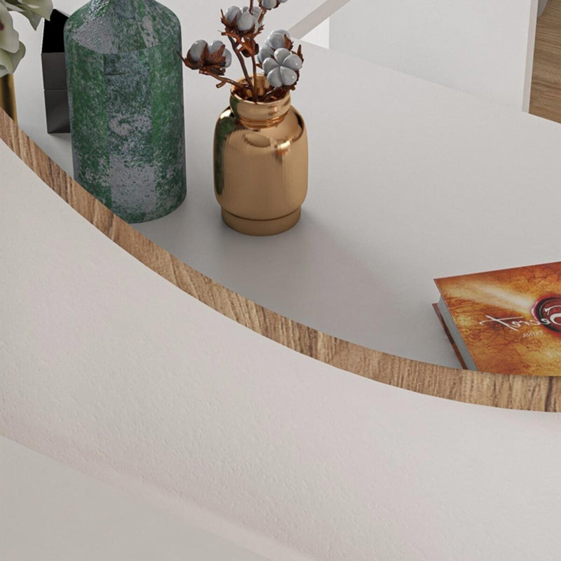 Mirror Rodro pakoworld melamine in walnut shade 62x6x62cm