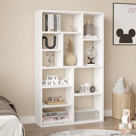 Bookcase Boteca 10-seater in white shade 75x22x123.6cm