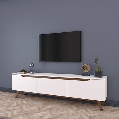 TV unit Kasandra pakoworld white walnut 180x35x48,5cm