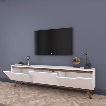 TV unit Kasandra pakoworld white walnut 180x35x48,5cm