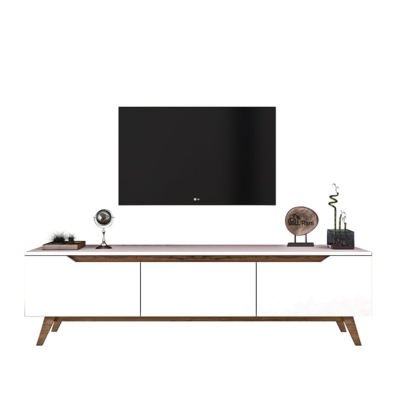 TV unit Kasandra pakoworld white walnut 180x35x48,5cm