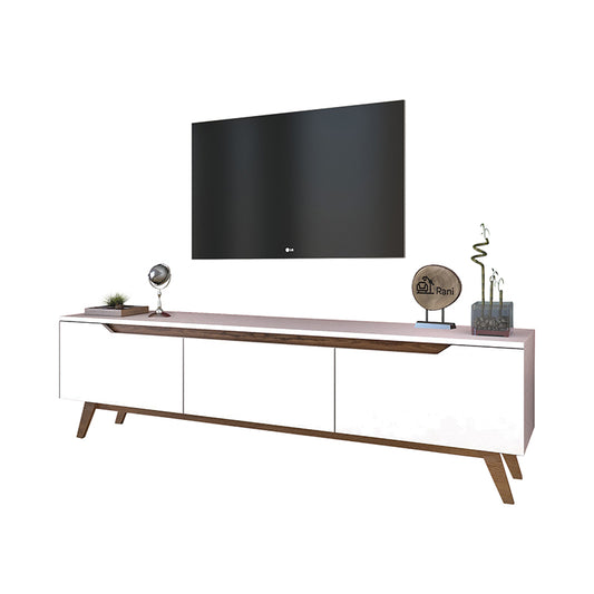 TV unit Kasandra pakoworld white walnut 180x35x48,5cm