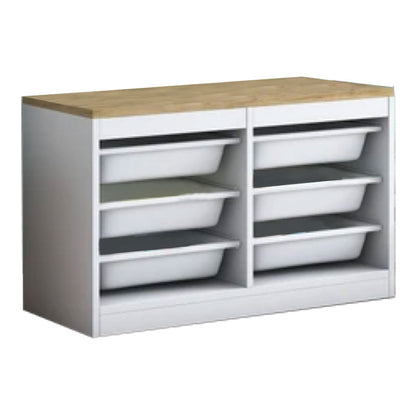 Chest of drawers Beretta pakoworld white-walnut 89x34x52cm