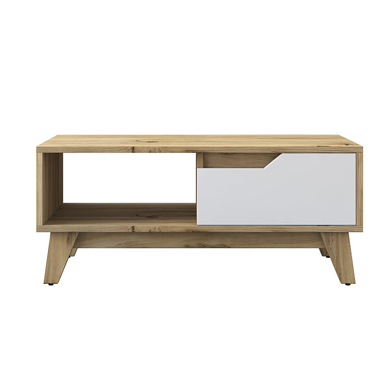 Coffee table Judas pakoworld walnut-white 90x45x38.5cm