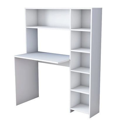 Work desk-shelf unit Janson pakoworld white 113x40x142cm