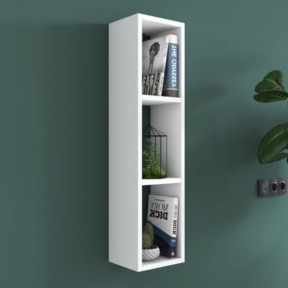 Wall shelf unit Adelia pakoworld white 22x18.5x90cm