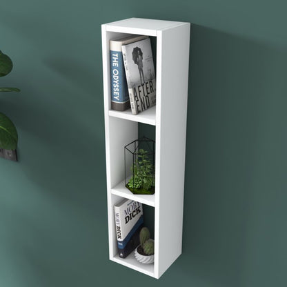 Wall shelf unit Adelia pakoworld white 22x18.5x90cm