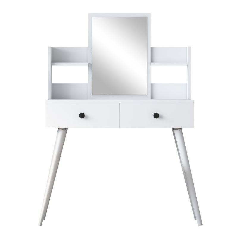 Dressing table with mirror Rainy pakoworld white 90x38.2x111.8cm