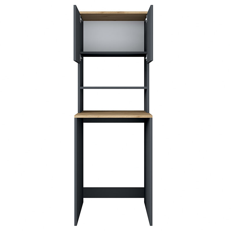 Bathroom set Rasmus pakoworld anthracite-natural 65x60x183.6cm