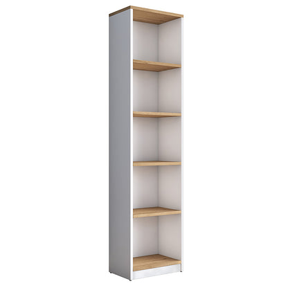 Bookcase Goldie pakoworld white-natural 40x25x161.80 cm