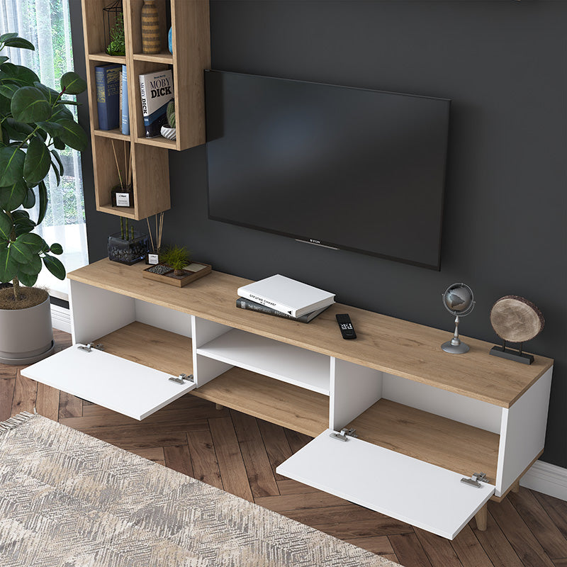 Tv unit Celty pakoworld natural-white 180x35x48.5m