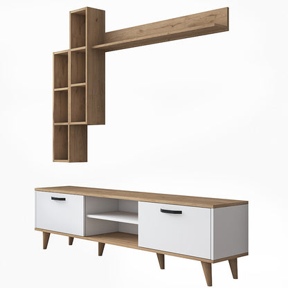 Tv unit Celty pakoworld natural-white 180x35x48.5m