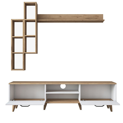 Tv unit Celty pakoworld natural-white 180x35x48.5m