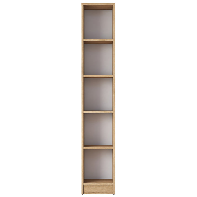 Bookcase Goldie pakoworld walnut-white 30x25x170 cm