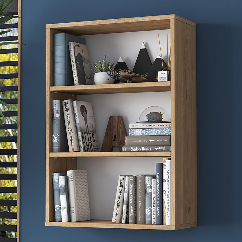 Wall shelf unit Goldie pakoworld natural-white 60x25x87cm