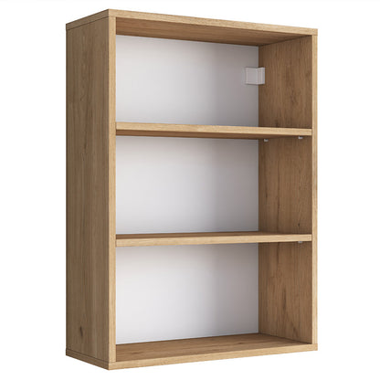 Wall shelf unit Goldie pakoworld natural-white 60x25x87cm