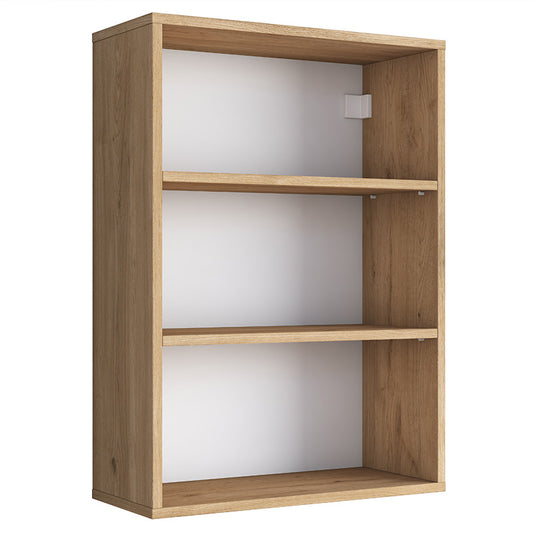 Wall shelf unit Goldie pakoworld natural-white 60x25x87cm