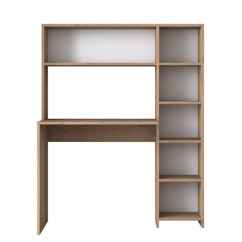 Work desk-bookcase Janson pakoworld sonoma 113x40x142cm