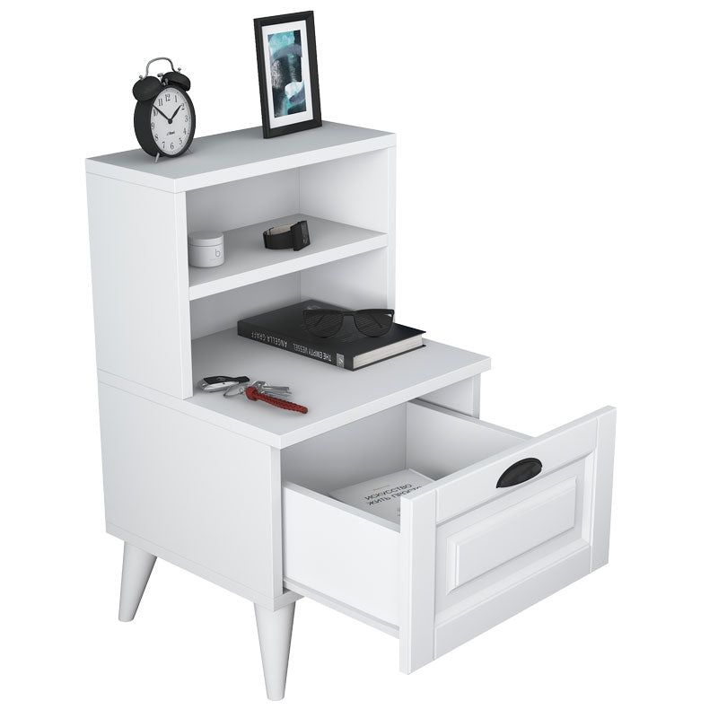 Bedside Rusta pakoworld melamine-mdf white 45x40x74.5cm